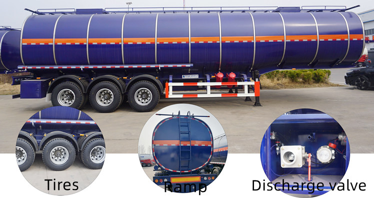 Tri Axle Diesel Tanker Trailer for Sale in Mauritania, Nouadhibou