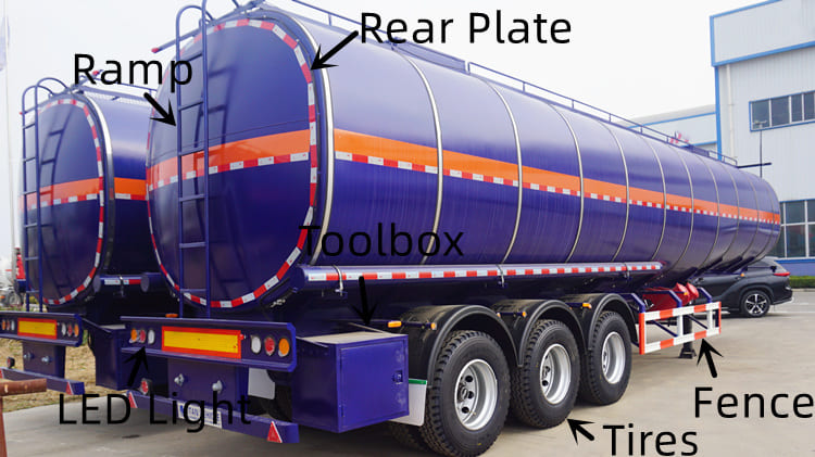 Tri Axle Diesel Tanker Trailer for Sale in Mauritania, Nouadhibou