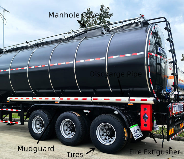 40000 Liters Fuel Tanker Trailer Price for Sale in Mauritania, Nouadhibou