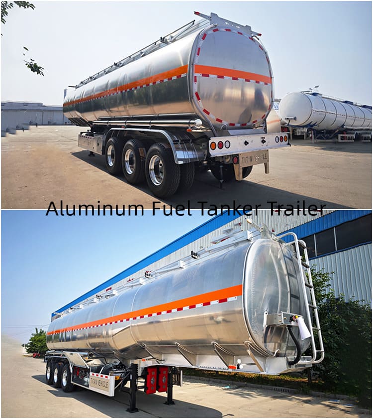 50000 Liters Aluminum Fuel Tanker Trialer for Sale in Mauritania, Nouakchott