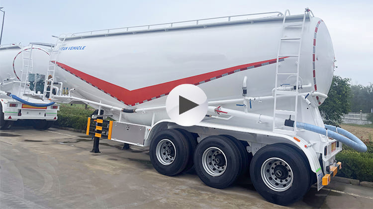 40CBM Bulk Cement Tanker Trailer for Sale in Mauritania, Nouakchott