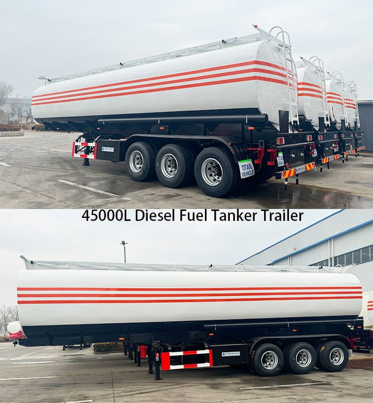 45000L Diesel Fuel Tanker Trailer for Sale in Mauritania, Nouakchott