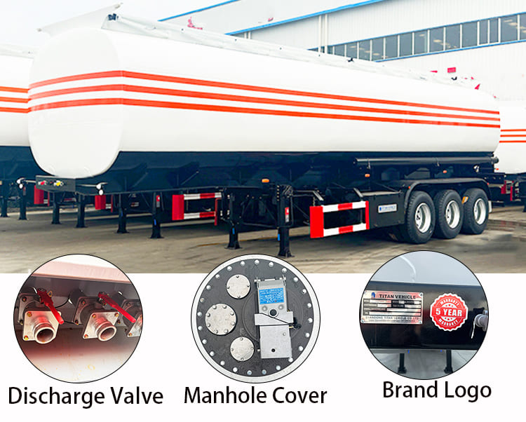 45000L Diesel Fuel Tanker Trailer for Sale in Mauritania, Nouakchott