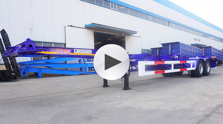 2 Axle Container Chassis Trailer for Sale in Mauritania, Nouadhibou