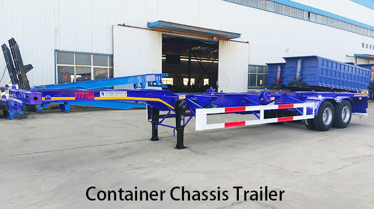 2 Axle Container Chassis Trailer for Sale in Mauritania, Nouadhibou
