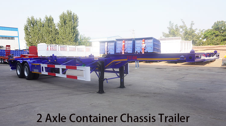 2 Axle Container Chassis Trailer for Sale in Mauritania, Nouadhibou