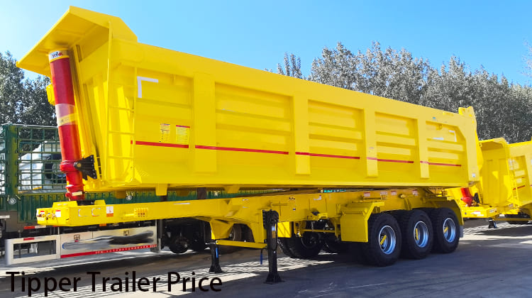 35CBM Tipper Trailer Price for Sale in Mauritania, Nouadhibou