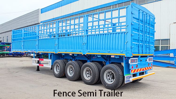 4 Axle Fence Semi Trailer Price for Sale in Mauritania, Nouadhibou