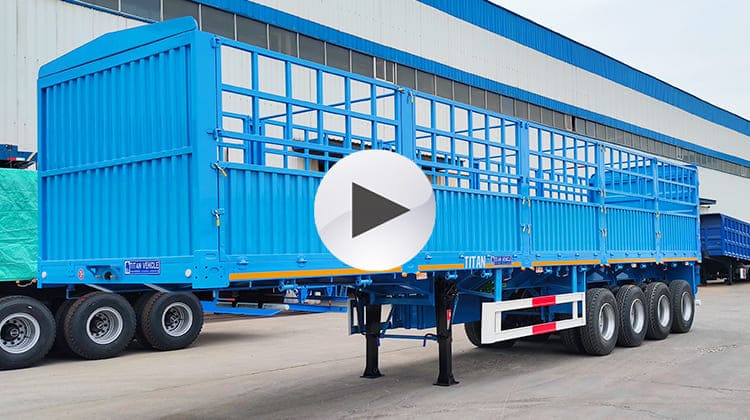 4 Axle Fence Semi Trailer Price for Sale in Mauritania, Nouadhibou