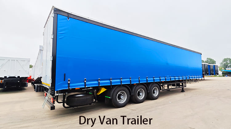 Tri Axle Dry Van Trailer for Sale in Mauritania, Nouadhibou