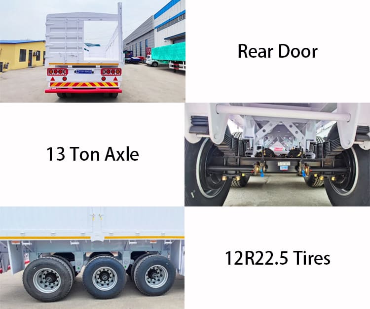 3 Axle Fence Semi Trailer for Sale in Mauritania, Nouadhibou