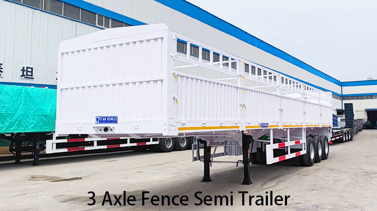3 Axle Fence Semi Trailer for Sale in Mauritania, Nouadhibou
