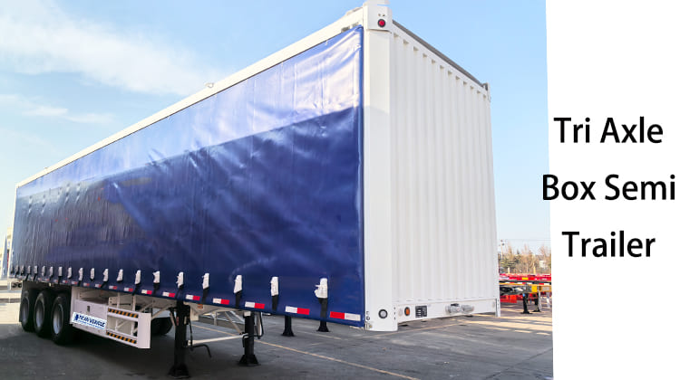 Tri Axle 40Ft Enclosed Box Semi Trailer for Sale in Mauritania, Nouakchott