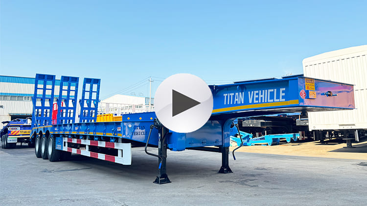 Tri Axle Semi Lowbed Trailer for Sale in Mauritania, Nouakchott