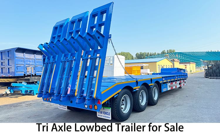 Tri Axle Semi Lowbed Trailer for Sale in Mauritania, Nouakchott
