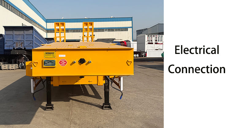 Tri Axle Truck Trailer Low Bed for Sale in Mauritania, Nouadhibou