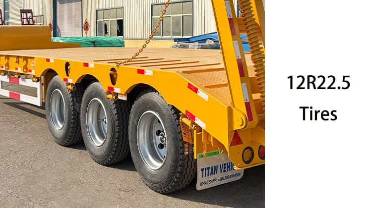 Tri Axle Truck Trailer Low Bed for Sale in Mauritania, Nouadhibou