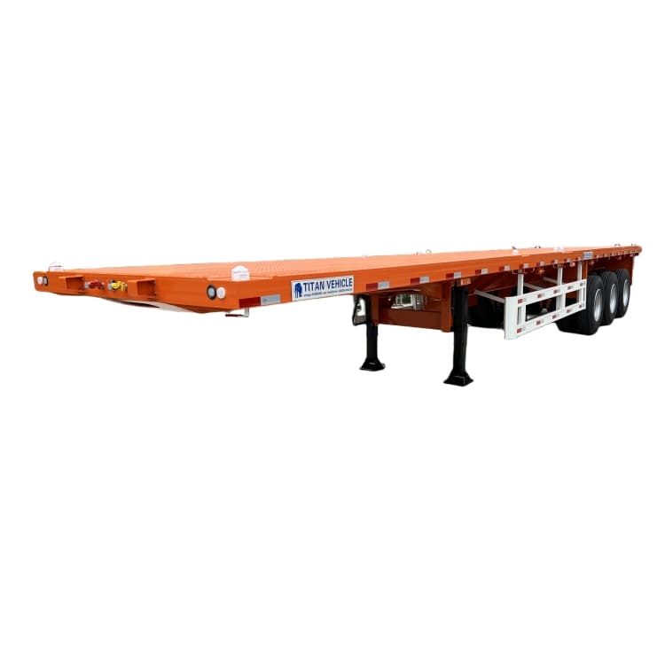 3 Axle 40 Feet Flat Bed Semi Trailer
