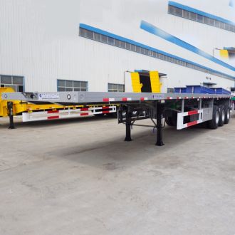 3 Axle 60 Ton Flatbed Truck 