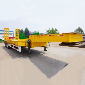 3 Axle Low Bed Trailer Truck