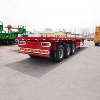 3 Axle Flatbed Semi Truck Trailer