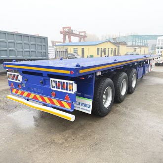 40 Feet Flatbed Semi Truck Trailer