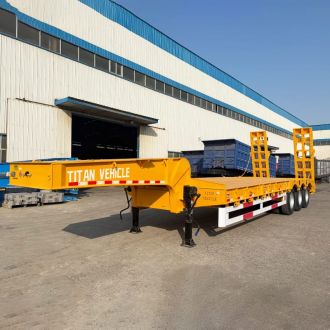 Tri Axle Truck Trailer Low Bed